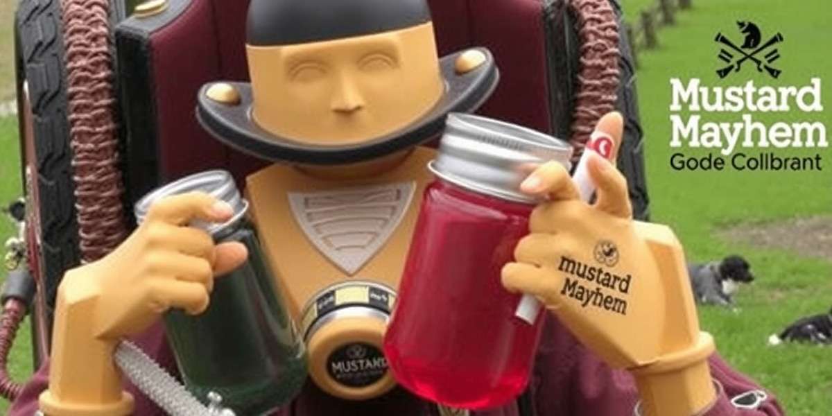 Mustard Mayhem community meetup with players gathered in a rural setting